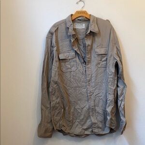 REWIRE GRAPHIC SKULL BUTTON DOWN SHIRT SIZE XXL